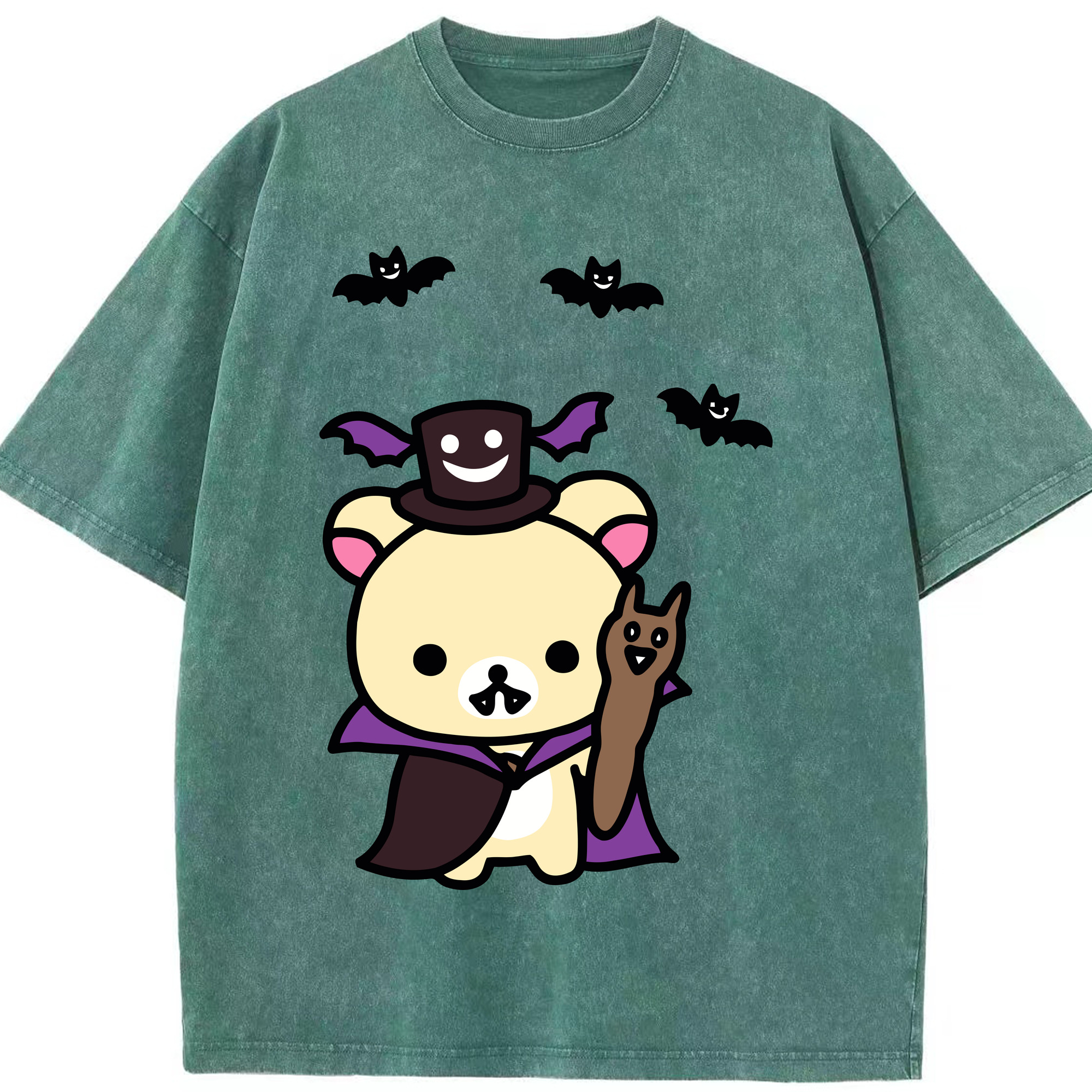 （画像用） リラックマ リラックマ キイロイトリ Rilakkuma Korilakkuma Kiiroitori 綿100% ヴィンテージ風 半袖Tシャツ（フロントプリント）